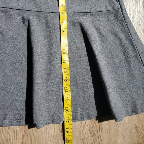 Banana Republic Heather Grey Skater Mini Skirt - Picture 2 of 5